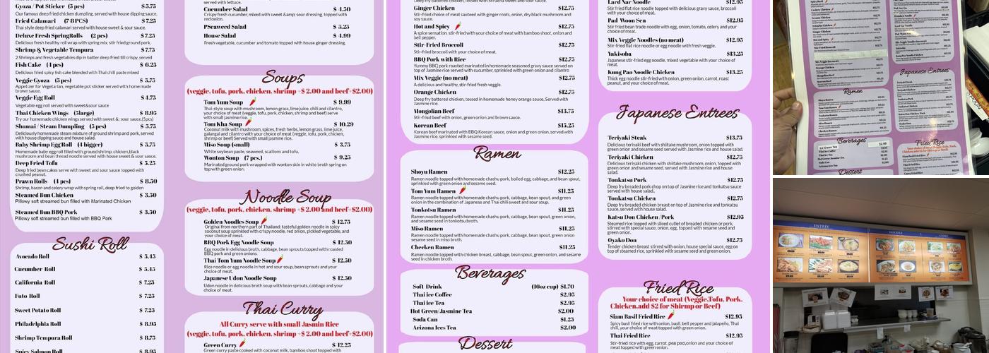 Tokyo at Siam(Dan siam inc.) Menu