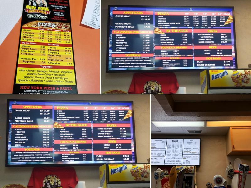 New York Pizza & Pasta Menu