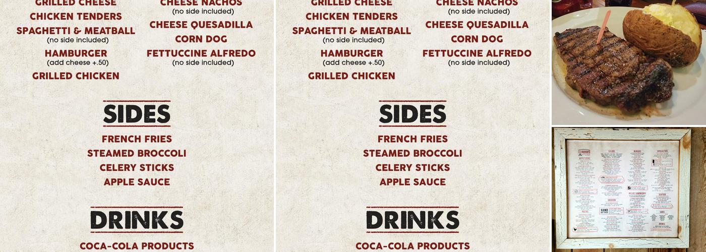 J.T. Hannah's Kitchen Menu