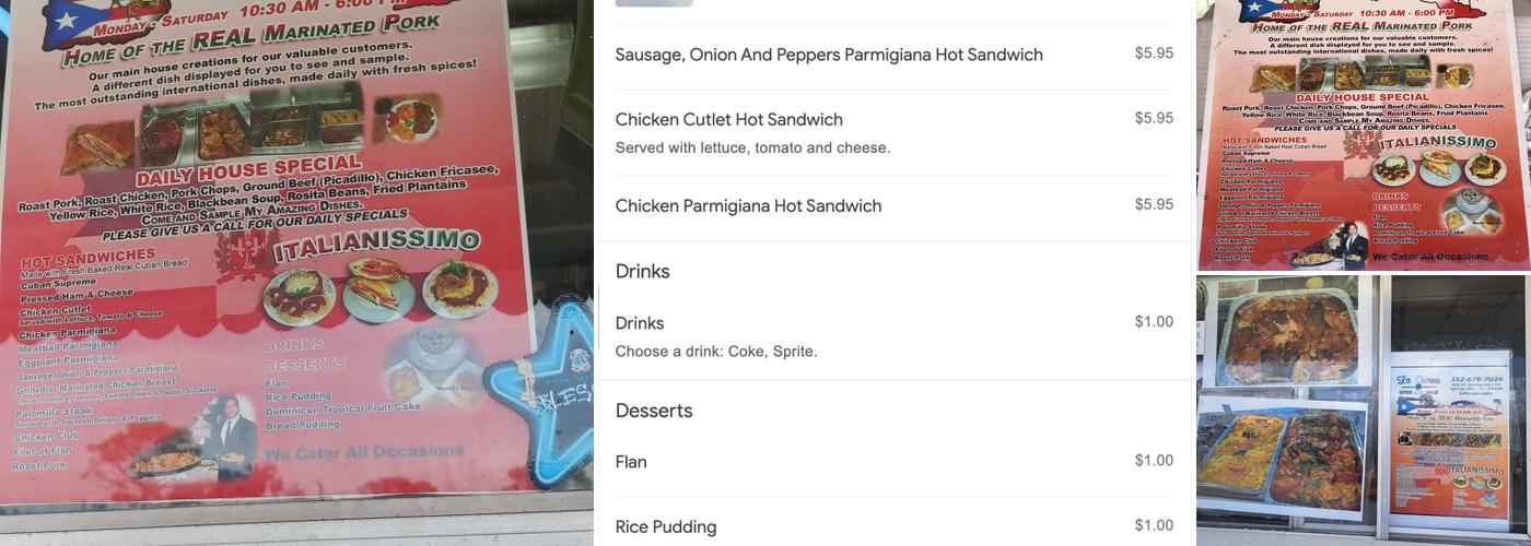 La cuccina internazionale Menu