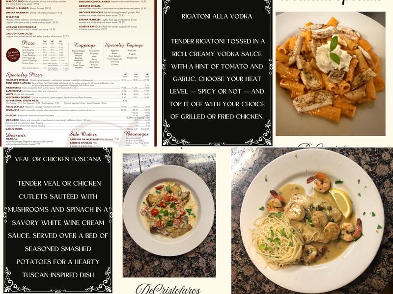 DeCristofaro's Menu