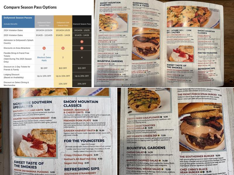 The Front Porch Cafe Menu