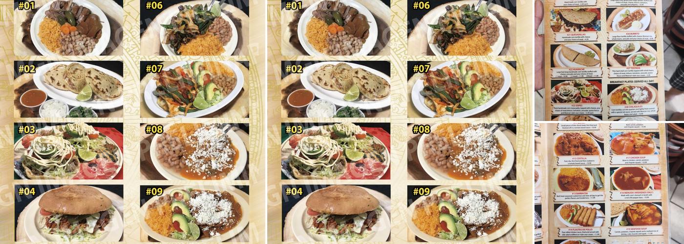 El Primo Products Hispanos Menu