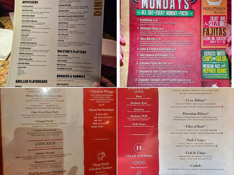 Holston's Kitchen Menu