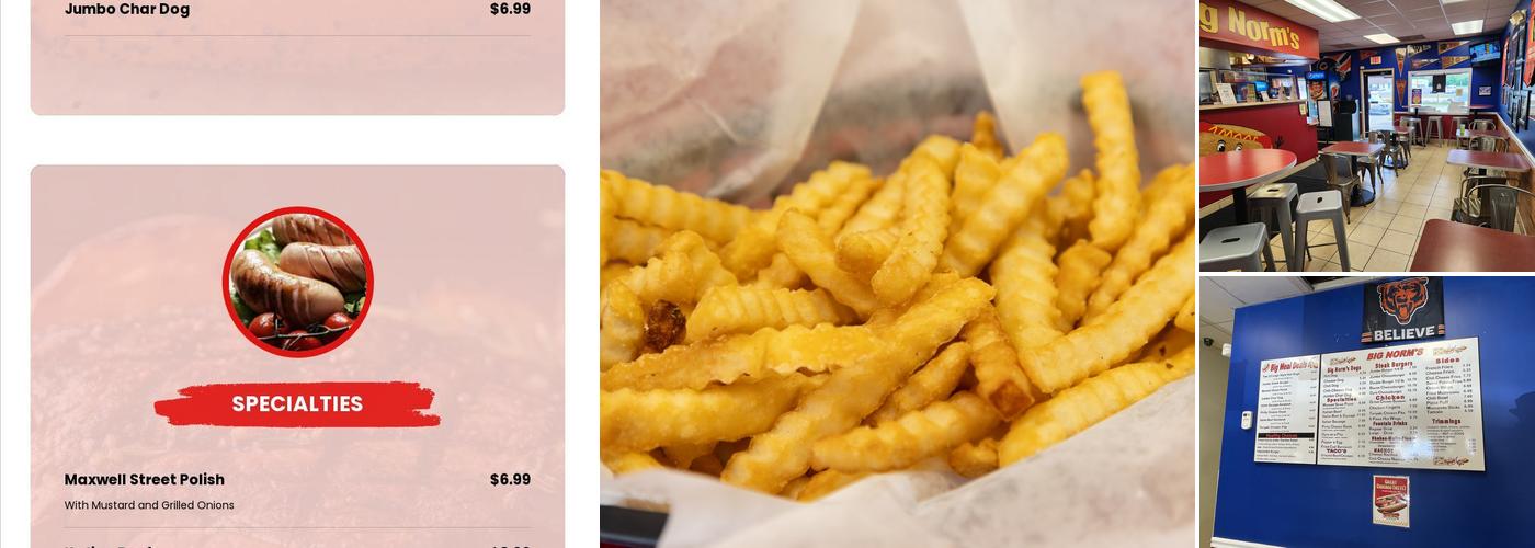 Big Norm's Menu
