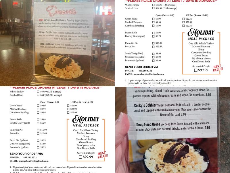 Corky's Ribs & BBQ Menu