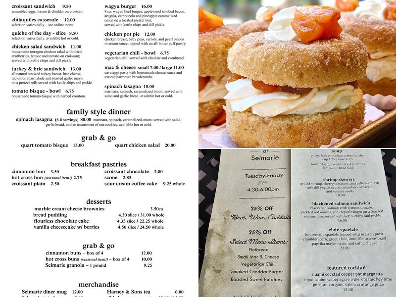 Cafe Selmarie Menu