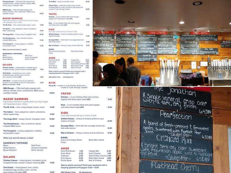 Sam's Tap Room & Kitchen Menu
