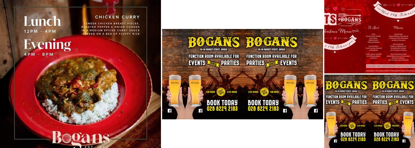 Bogan's Bar Menu