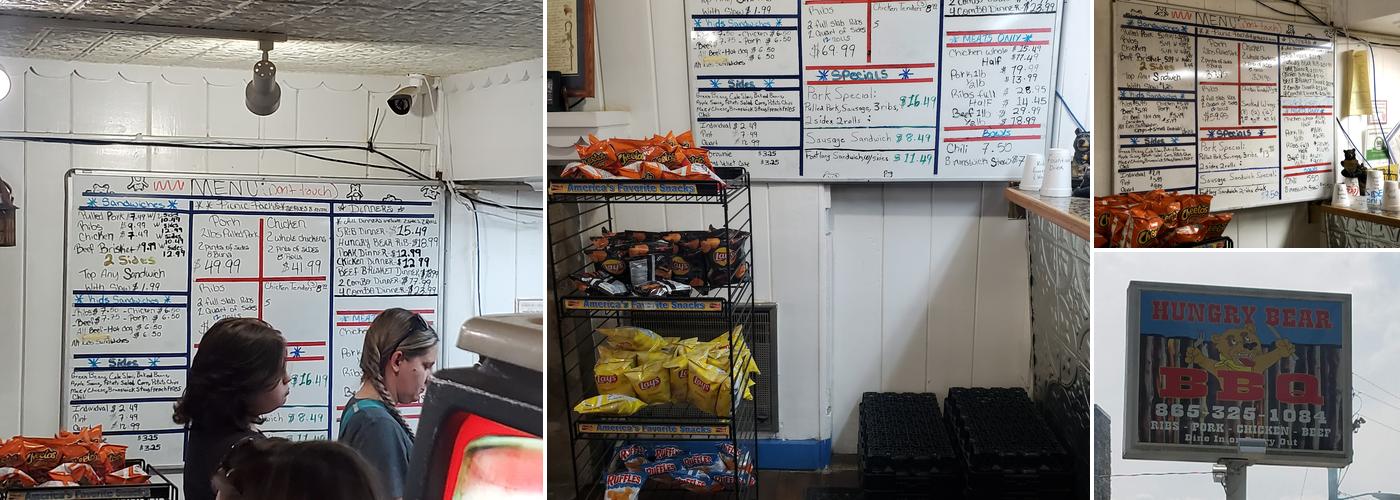 Hungry Bear BBQ Menu