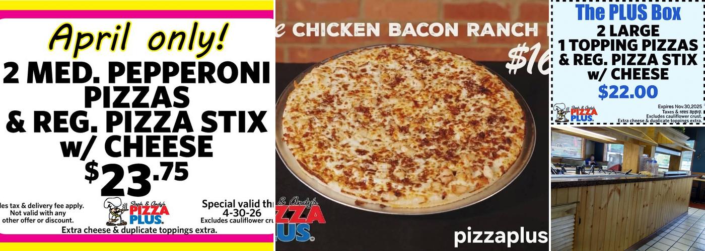 Pizza Plus Menu
