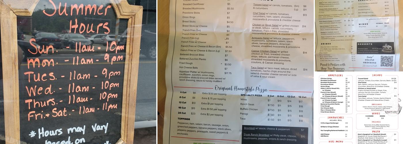 Gino's Pizza of Ligonier Menu