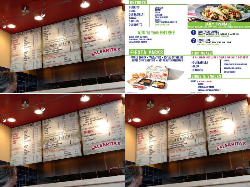 Salsarita's Fresh Mexican Grill Menu