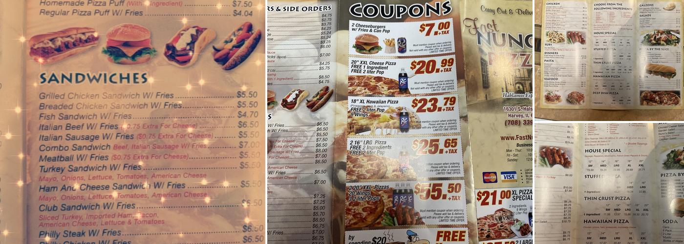 Fast Nuno's Menu