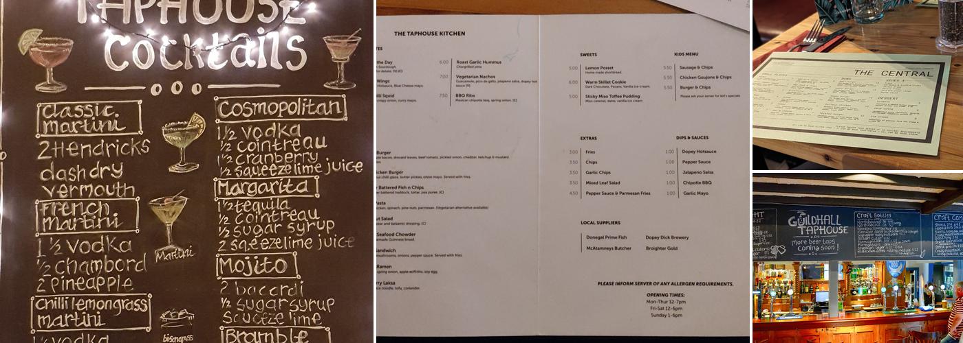 Guildhall Taphouse Menu