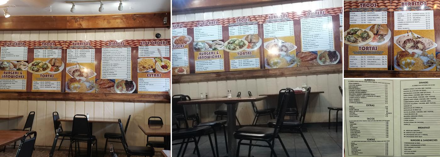 Burrito Express Menu