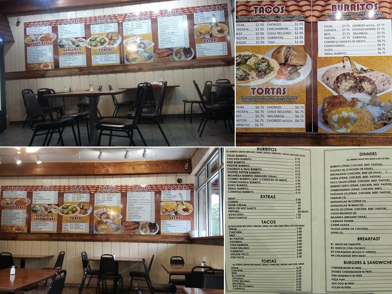 Burrito Express Menu