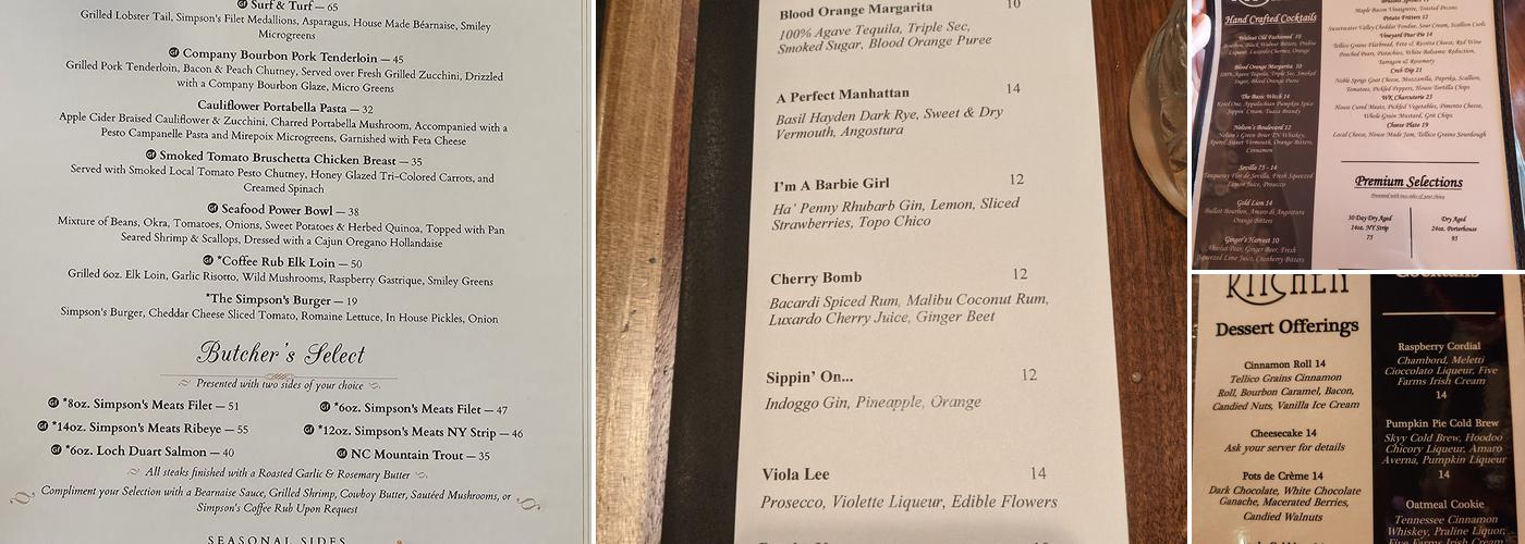 The Walnut Kitchen Menu