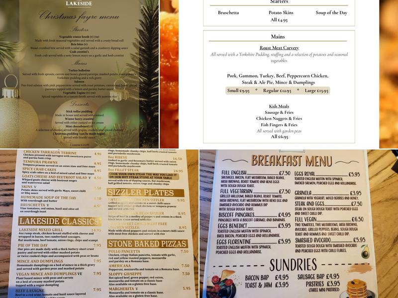 The Lakeside Inn Menu
