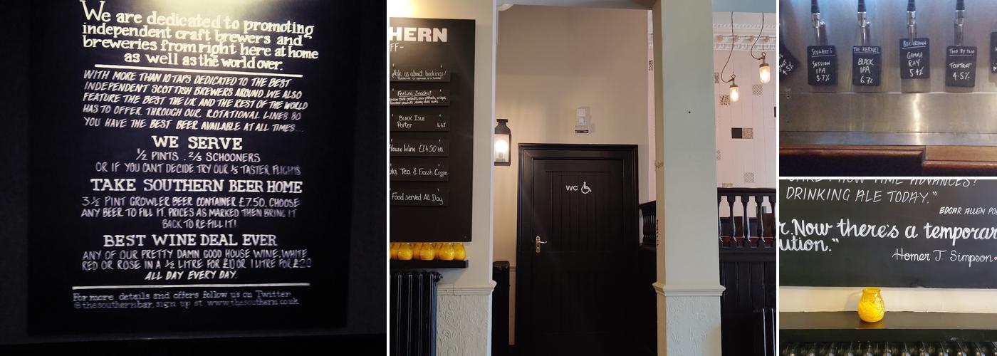 The Southern Bar Menu