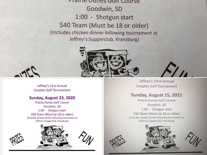 Jeffrey's Supperclub & Lounge Menu