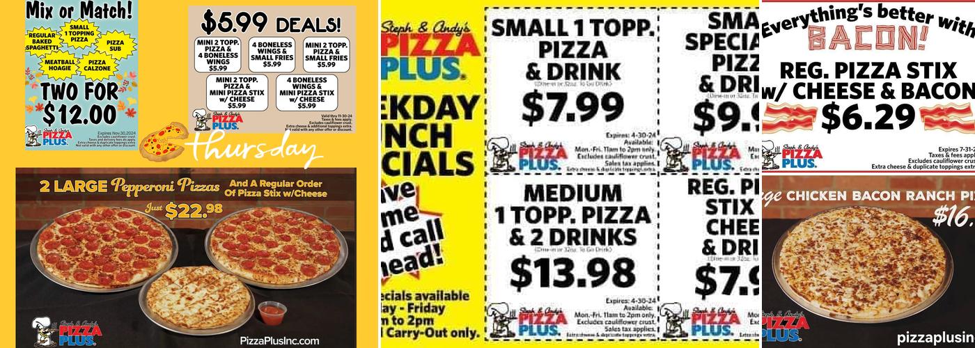 Pizza Plus Menu