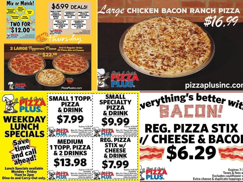 Pizza Plus Menu