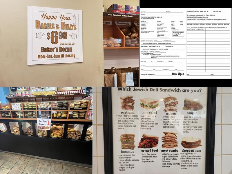 Once Upon A Bagel Menu