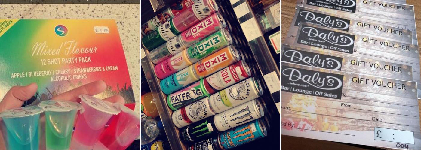 Daly's Bar and Lounge Menu