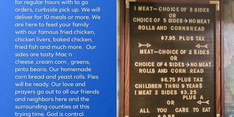 Yoder's Restaurant Menu