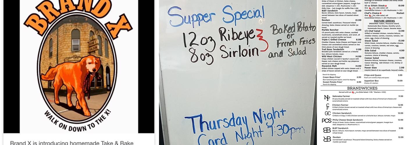 Brand X Hebron Menu