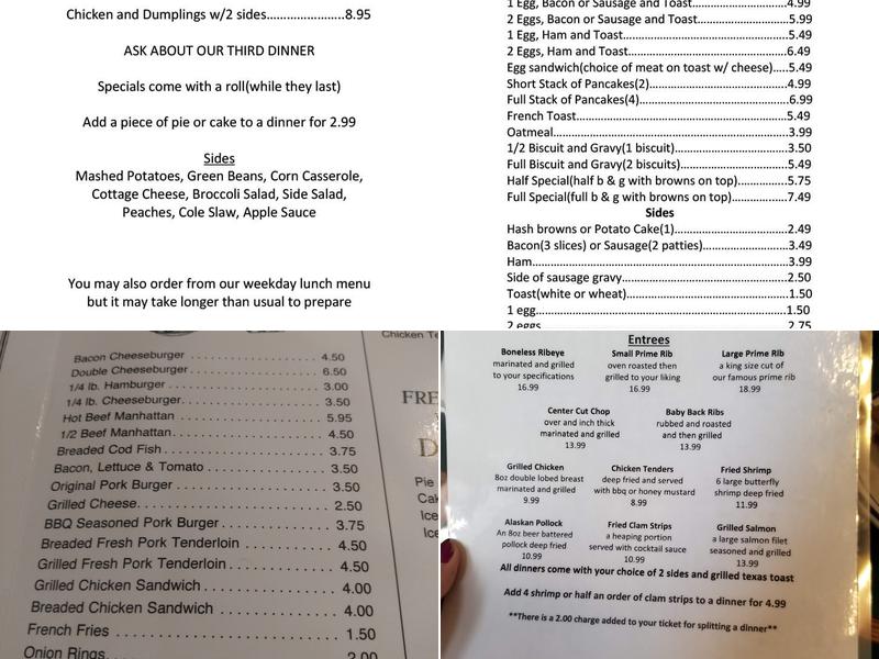 Olde Thyme Diner Menu