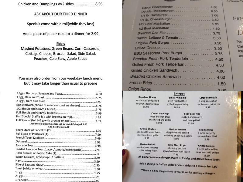 Olde Thyme Diner Menu