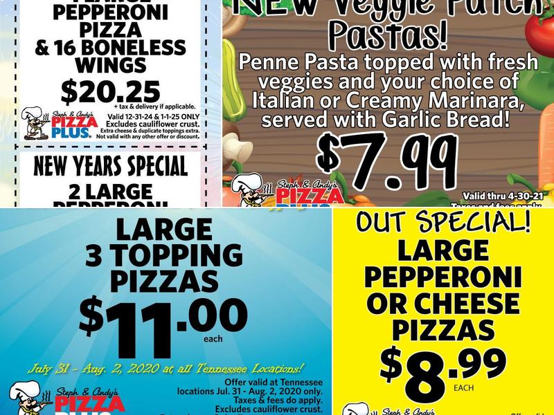 Pizza Plus Menu