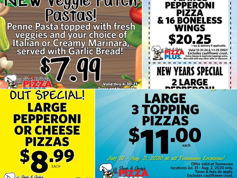 Pizza Plus Menu