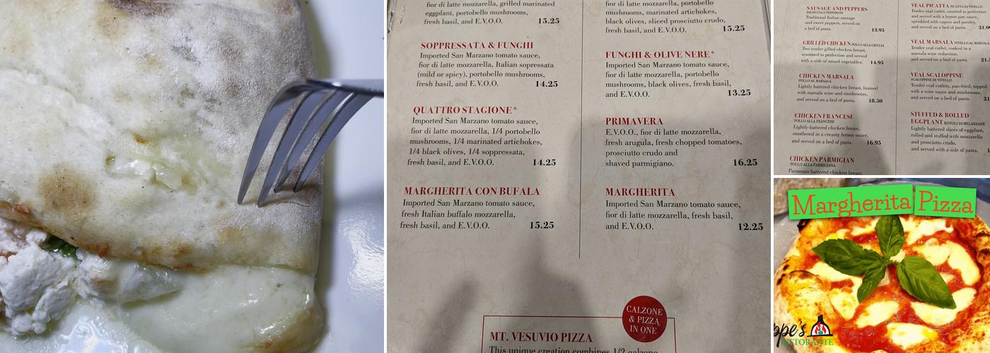 Giuseppe's Pizza Menu