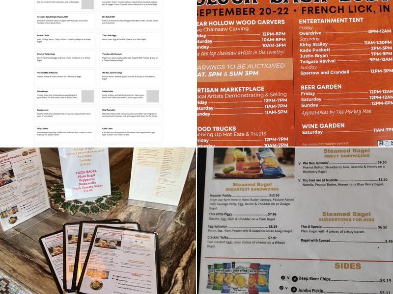 The Bagel Bistro Menu