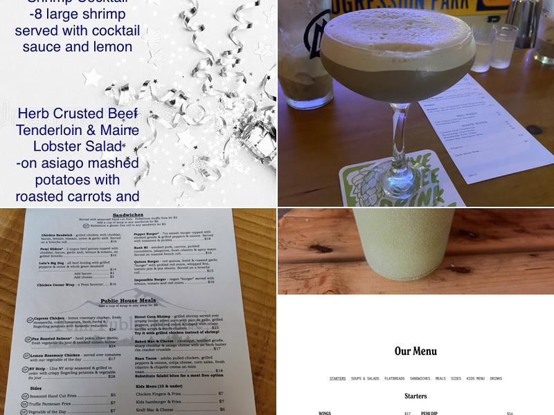 Pemi Public House Menu