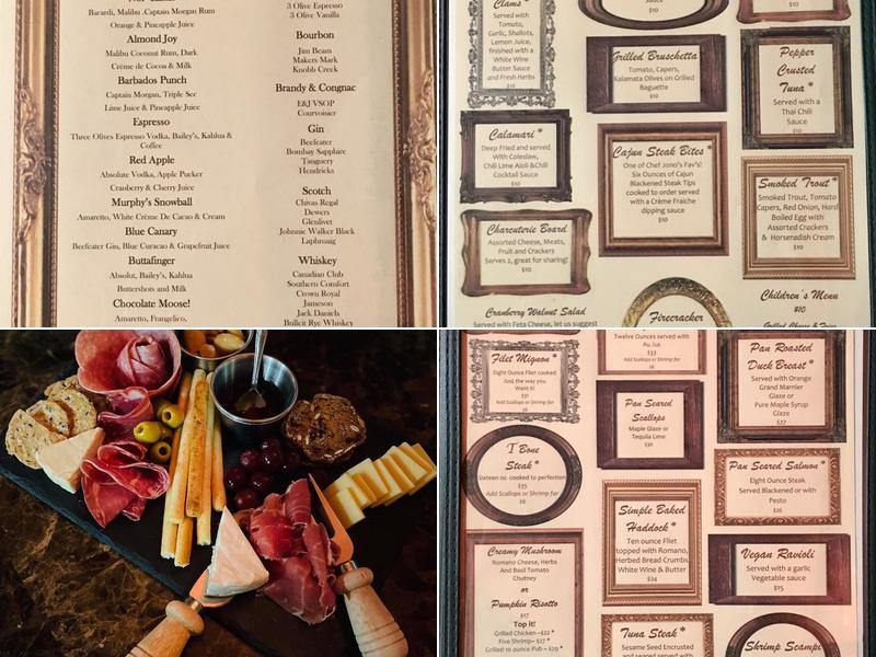 Murphy's Steakhouse Menu