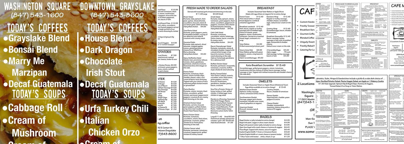 Somethings Brewing Menu