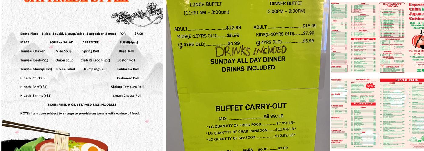 Express China Menu