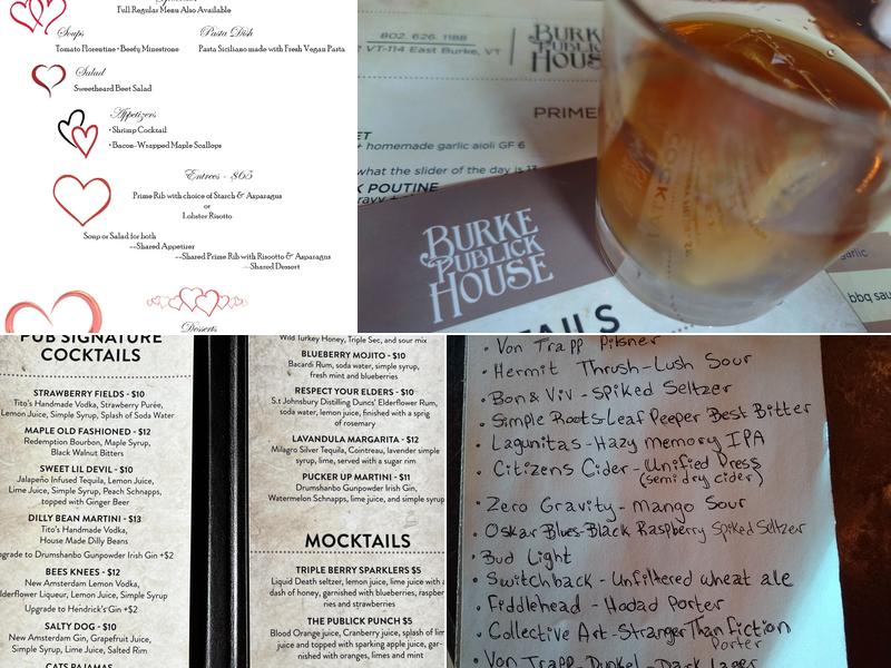 Burke Publick House Menu