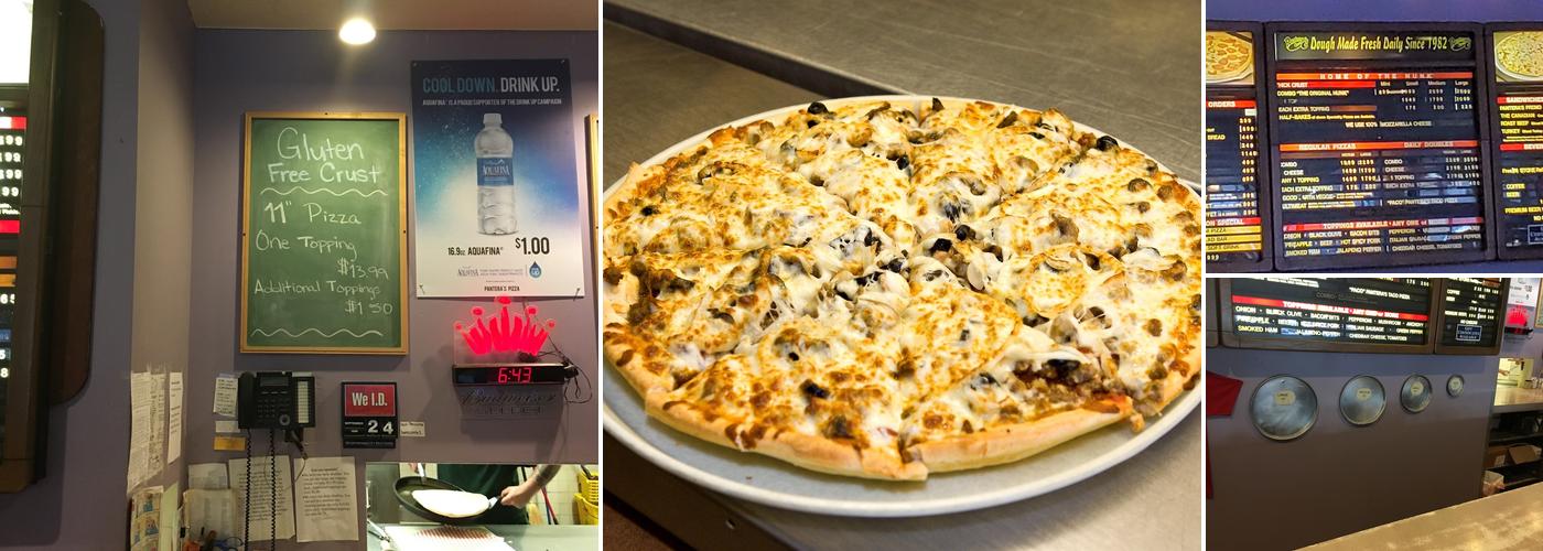 Pantera's Pizza Menu