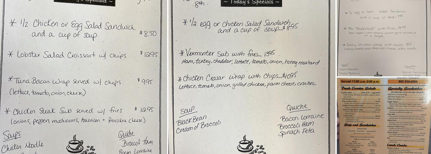 Roasters Cafe & Deli Menu