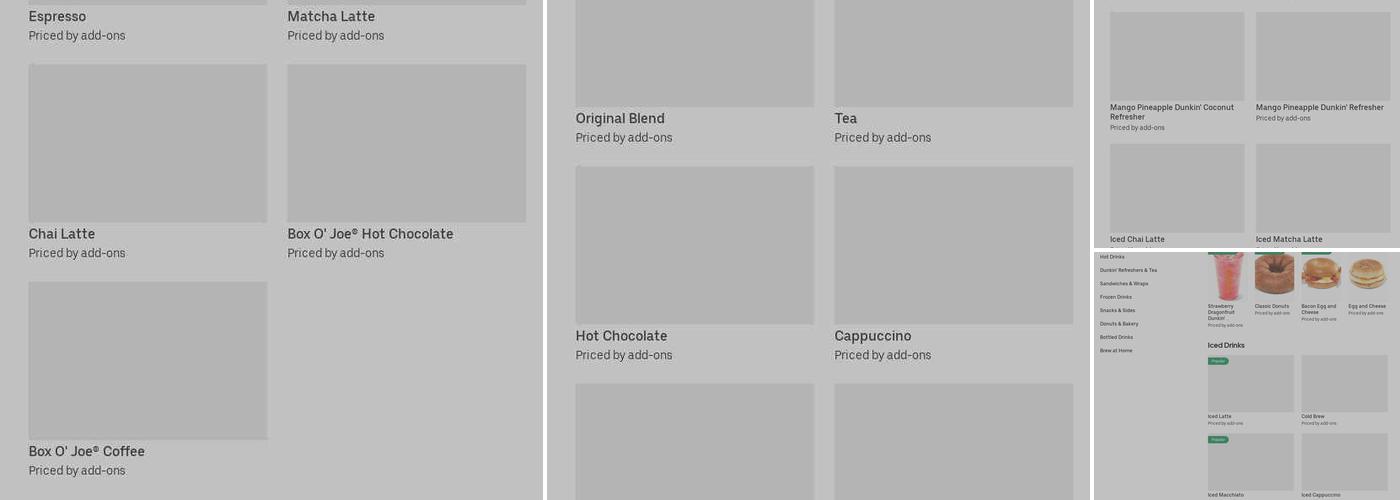 Dunkin' Menu