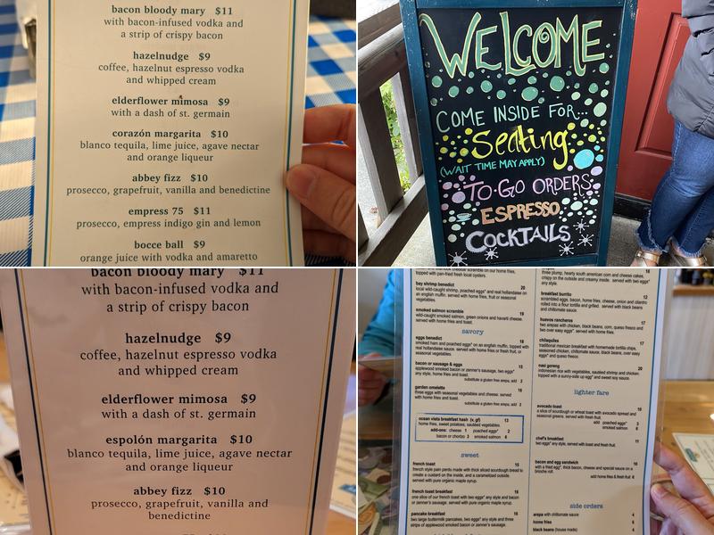 Osprey Café Menu