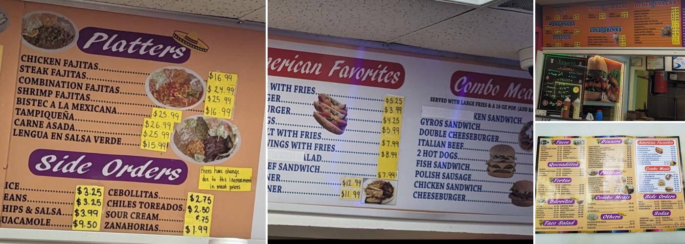 Michoacana Menu