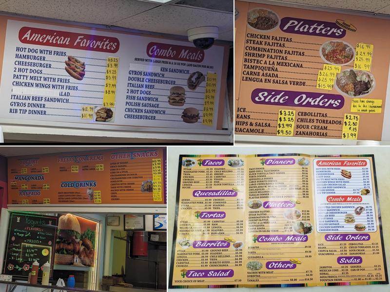Michoacana Menu