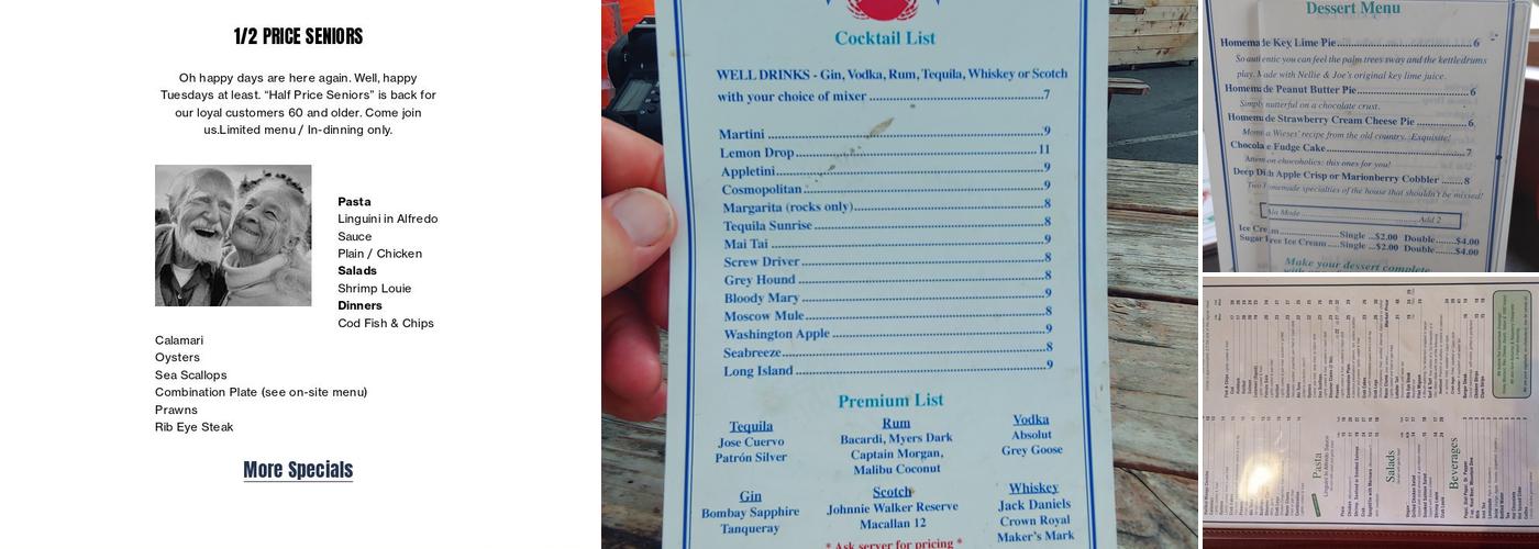 Dooger's Seafood & Grill Menu