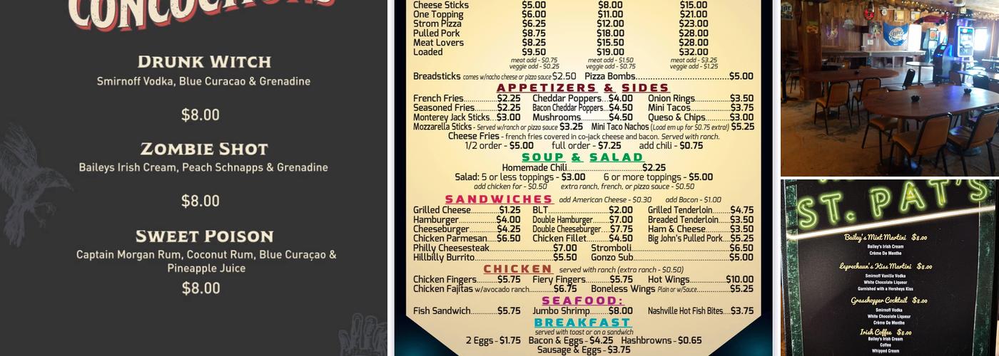 Ron's Place Menu